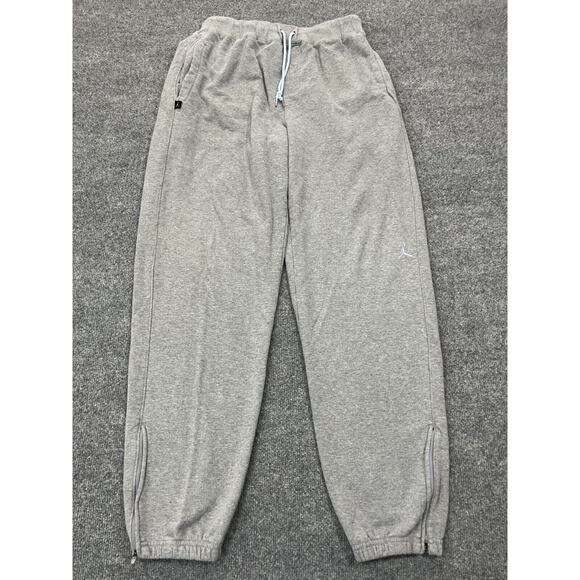 Jordan Mens Terry Joggers M Y2K 90s Basketball Gorpcore Jumpman Sk8 Hip Hop Gray - Picture 1 of 16